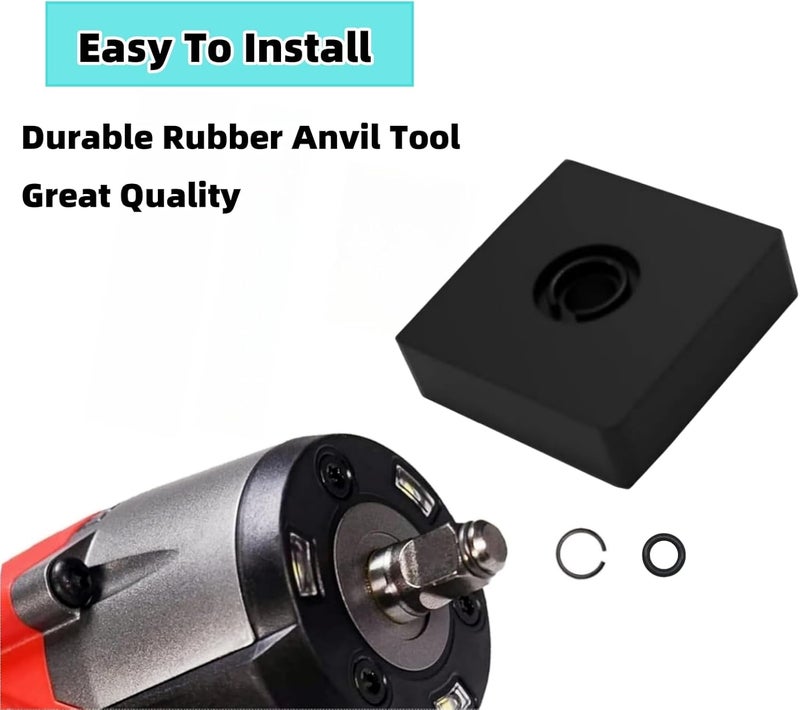 TALSWIF (6+6 Sets) 1/2” and 3/8" Impact Retaining Ring Clip Friction Ring with O-Ring for Mmiwauukiiii Electric/Pneumatic Type Impact Wrench, Retainer Ring Anvil Install Tool Included - Image 5